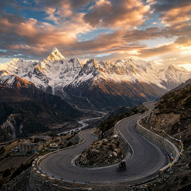 Himalayas — mountain pass